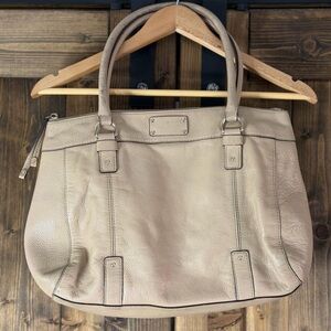 Kate Spade Taupe Leather Tote